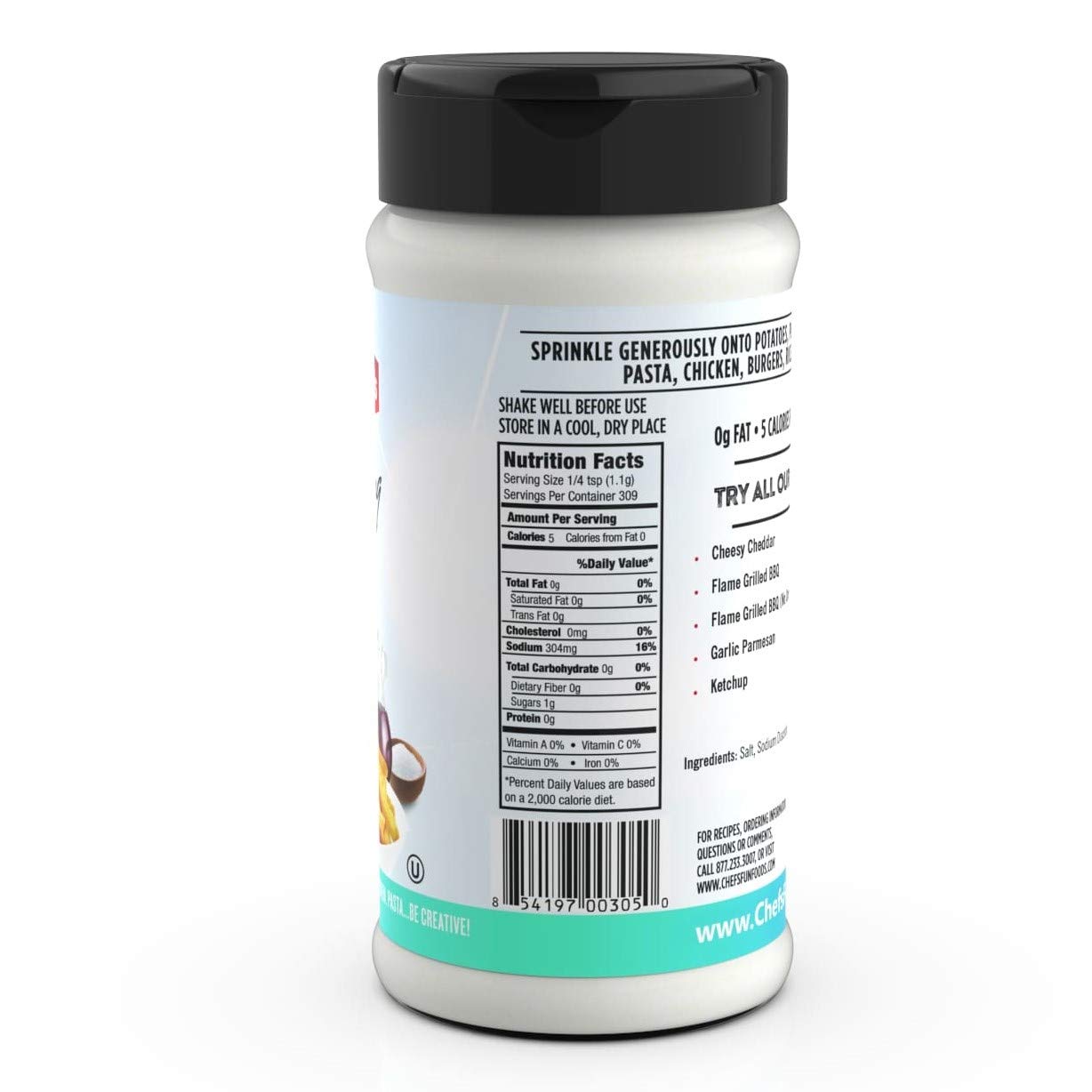 Gourmet Fries Seasonings Bottle, Salt and Vinegar, 12 Ounce : Flavored Salts : Grocery & Gourmet Food
