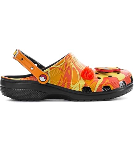 Crocs x Pokemon Classic Clog Sandals Men 9 / Womens 11 Orange Yellow Slingback Crocs x Pokemon Pikachu Classic Clog w/ Jibbitz Men main image 3