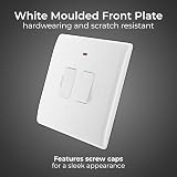 BG Electrical 13A Switched Fused Connection Unit LED Indicator Nexus 800 White view 2