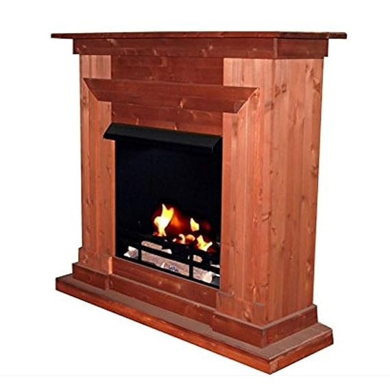 Kaminbau Mierzwa100281 Modell Berlin Deluxe Kirschbaum, Gel und Ethanol