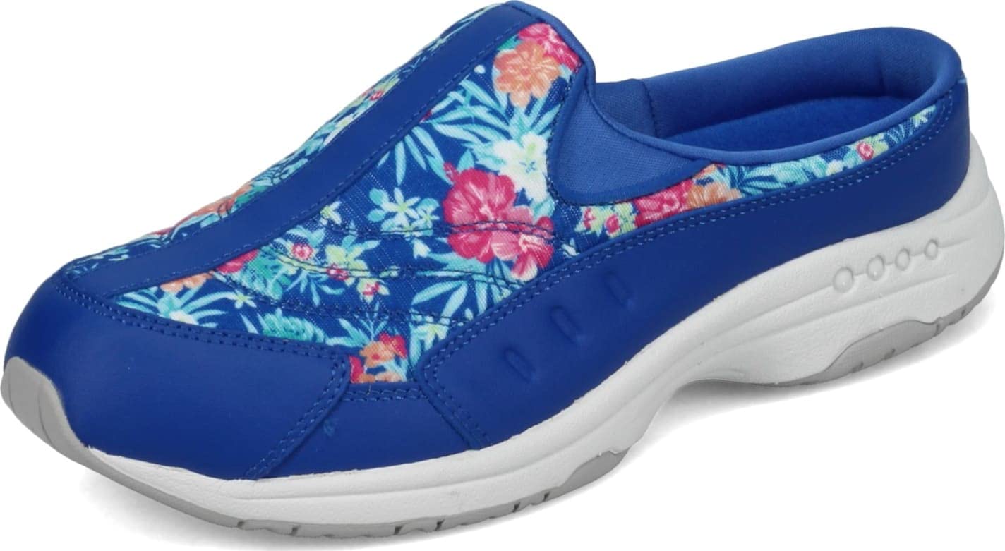 Easy Spirit Women’s Traveltime500 Mule, Medium Blue 420, 7.5 Narrow