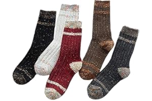 5 Pack Pile Heap Socks for Women Winter Warm Knitted Shiny Leg Warmer Boot Socks