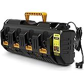 Lenoya DCB104 Battery Charger Replacement for Dewalt 12V/20V Max Battery Charger Station DCB104(Black)