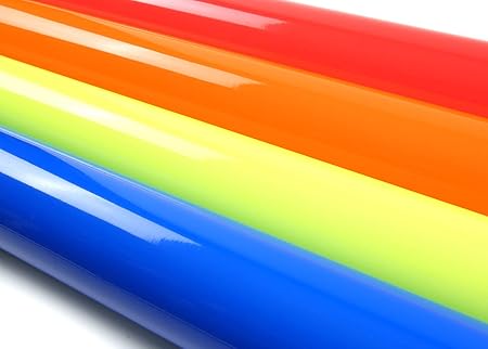 Amazon Roserosa ピールアンドスティック 自己粘着 蛍光 無地 ビニールシート 看板カバー 壁紙 高視認性 オレンジ Sg51 P41 6 2m 壁紙