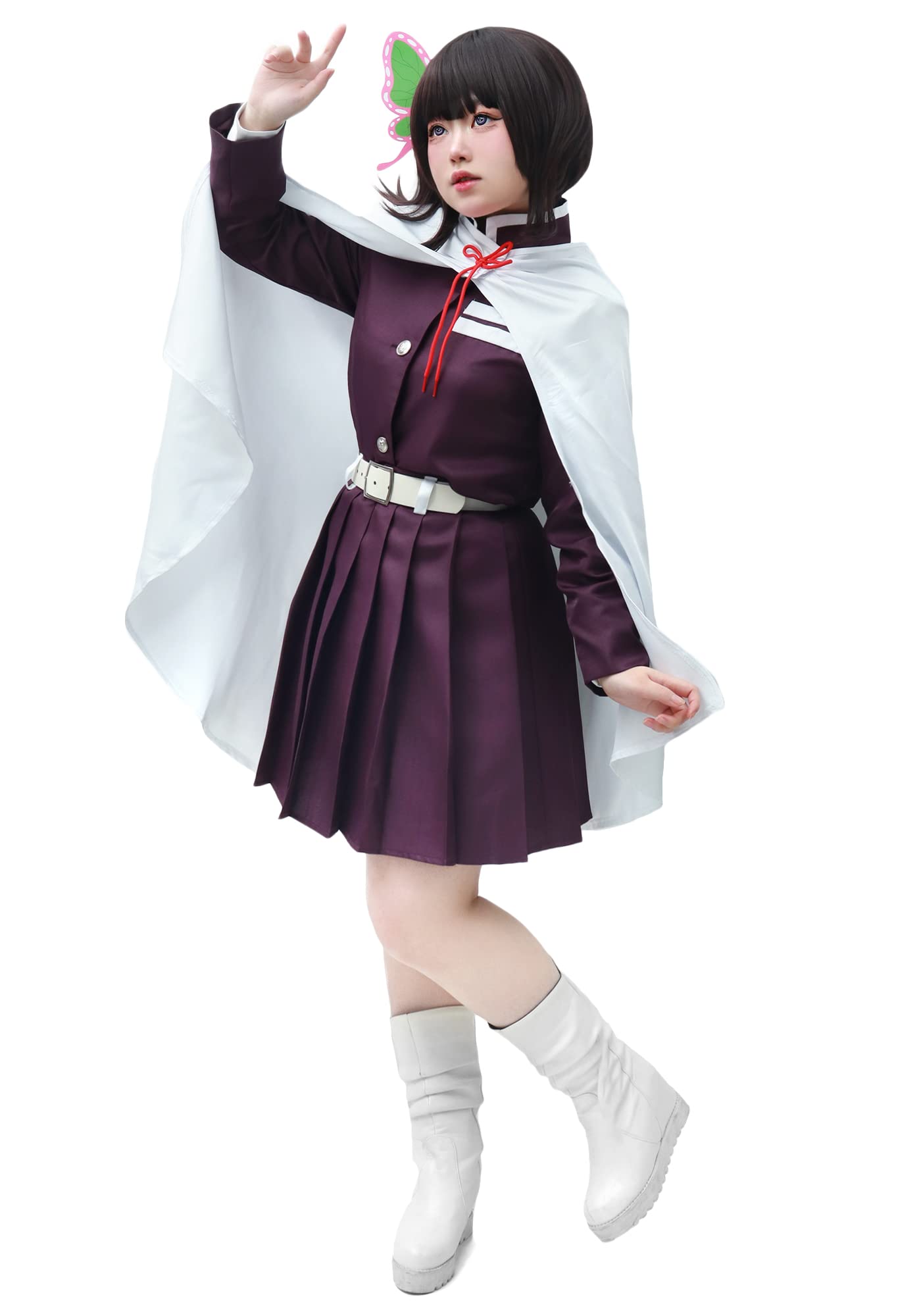 C-ZOFEK Women's Dress Cosplay Costume Suit with White Rope and Belt for Halloween Party