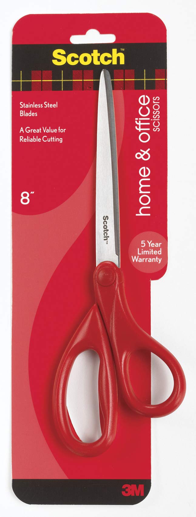 Scotch Precision Scissor 8Inches Grey/Red 1 Craft Supplies Scissors