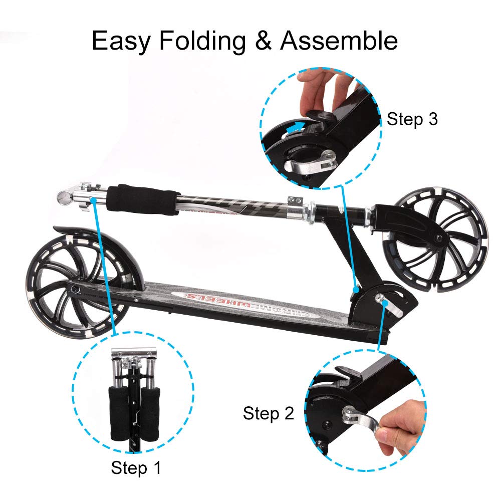 ChromeWheels Kick Scooter, Deluxe 8