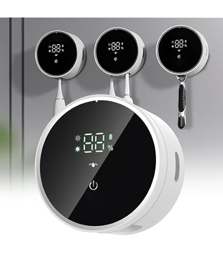 BlueBark UV Toothbrush Sanitizer Holder - Wall Mount, 5 Slots, Timer & Auto-Clean, No Drill - View #8