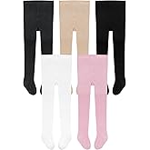 Meeshine Toddler Girls Cotton Tights Cable Knit Leggings Footed Pantyhose Winter Stockings Pants for Kids 3-10T