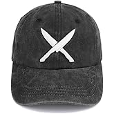 Funny Chef Hats, Knives Kitchen Hat for Men Women, Adjustable Cotton Embroidered Dad Baseball Caps