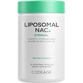 Codeage Liposomal NAC, N-Acetyl L-Cysteine, Free-Form, Vegan, 120 Capsules | Liposomal free-form NAC (N-acetyl L-cysteine), 900 mg per serving. Two-month supply. Gluten-free, dairy-free, vegan, non-GMO.