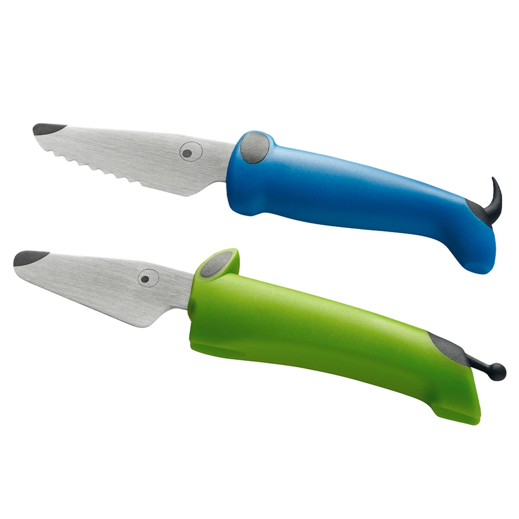 Kuhn 22289 Rikon Children's Kitchen Knife Set 2-Piece Green / Blue