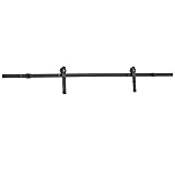 Amazon Basics AB-BDH102 Sliding Barn Door Hardware Kit-I-Shape Hanger, 6.6-Foot, Black