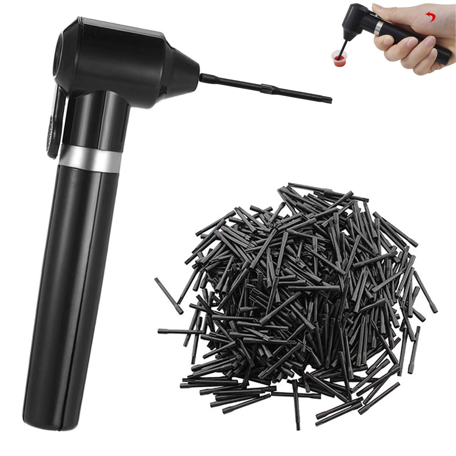 Poysuper Tattoo Ink Mixer Machine For Mixing Color Pigment Tool Agitator Supply With 100 Sticks Set UKBI424