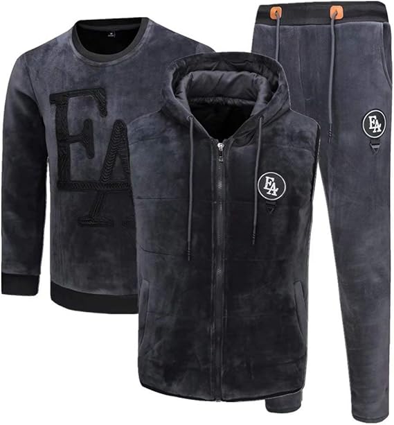 Amazon Tenflow 上下セット 裏起毛 3点セット メンズ ジップパーカー スウェットパンツ カジュアルウェア 厚手 パイル生地 超暖かい トレーナー パーカー 通販