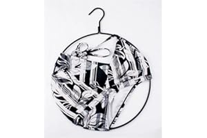 NAHANCO 14" Round Metal Swimwear/Bikini Hanger, Black - 12/CTN.