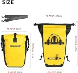 Rhinowalk Bike Pannier Bag Waterproof 22L for Bicycle Cargo Rack Yellow view 2
