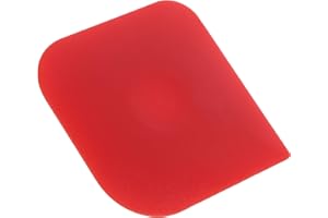 KALLORY Plastic Pan Scraper Tool for Kitchen Cleaning Non-Slip Dish and Pot Scraper with Toothed Edge for