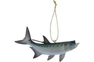 TG,LLC Treasure Gurus 5" Tarpon Big Game Trophy Fish Christmas Tree Ornament Fishing Xmas Gift Topper