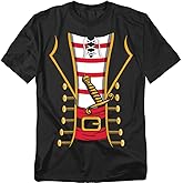 Popfunk Pirate Costume T Shirt – Funny Halloween Pirate Outfit Tee for Men or Women, Unisex Adult Pirate Shirt
