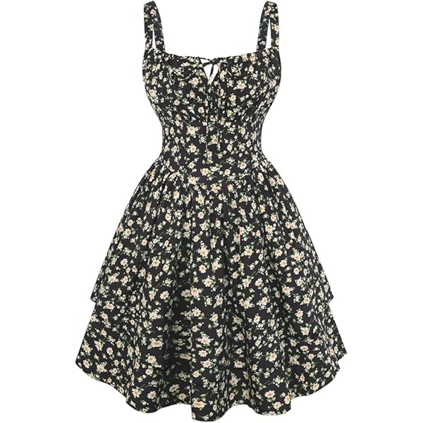 SCARLET DARKNESS Floral Corset Dress for Women 2026 Summer Spring  Sundresses Wedding Guest Dresses Apricot Pink Floral S : Amazon.ca: Clothing,  Shoes & Accessories