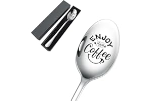 Funny Coffee Spoon, Friend Gifts, Xmas Gifts for Women, Enjoy Your Coffee Spoon for Women Friend Anniversary Christmas