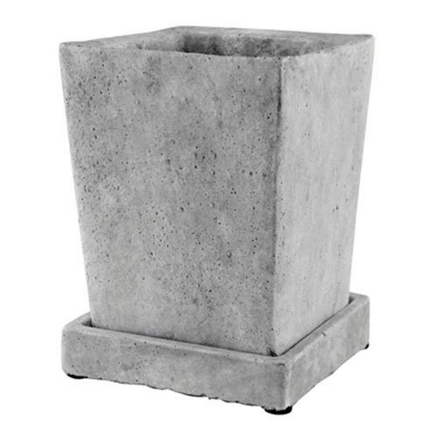 SYNDICATE HOME & GARDEN 7910-04-901 Slate Weather SQ Planter, 5-Inch