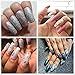 Natural Acrylic Nail Tips - French Nail Tip BTArtbox 500pcs Fake Nails Half Cover False Nail for Nail Salons and DIY Nail Art, 10 Sizes with bag