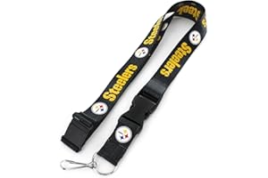 AMINCO NFL Pittsburgh Steelers Team Lanyard, Black