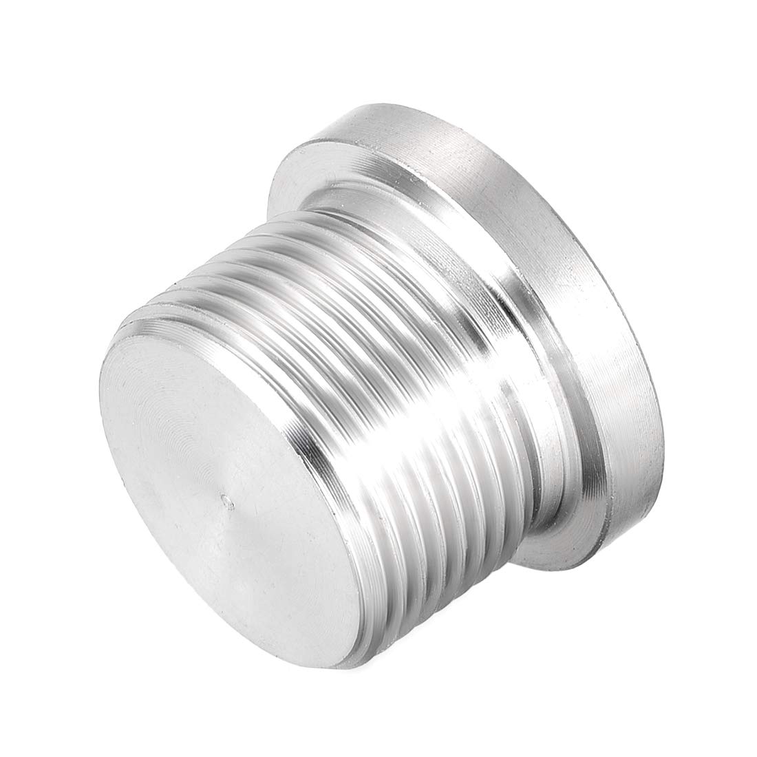 sourcing map Countersunk Plug Internal Hex Head Socket with Flange - M24 X 1.5 Male Stainless Steel Pipe Fitting Thread
