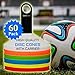 Global Astral Disc Cones - Set of 60, Soccer Disc Cones, Agility Cones For Sports, Drills, Football, Basketball, Slalom, Training, Exercise, Kids, Lacrosse - Field Markers Multi Color Training Cones