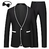 MAGE MALE Mens 2 Pieces Tuxedo Shawl Lapel Slim Fit