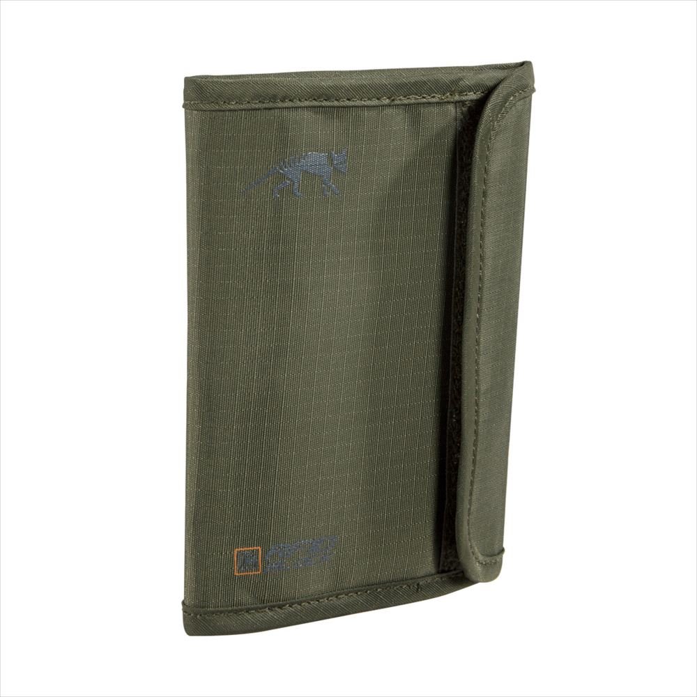 Tasmanian Tiger TT Passport Safe RFID B Document Wallet, Olive, 15 x 11 x 1 cm