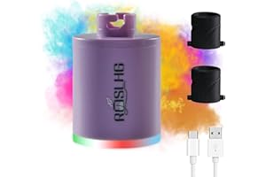 ROSLHG Hookah Pump - Mini Portable Charcoal Starter, Coal Burner Assistant, Hookah Preheating Kit, Smoke Bar Accessories/With Rechargeable Battery (Purple)