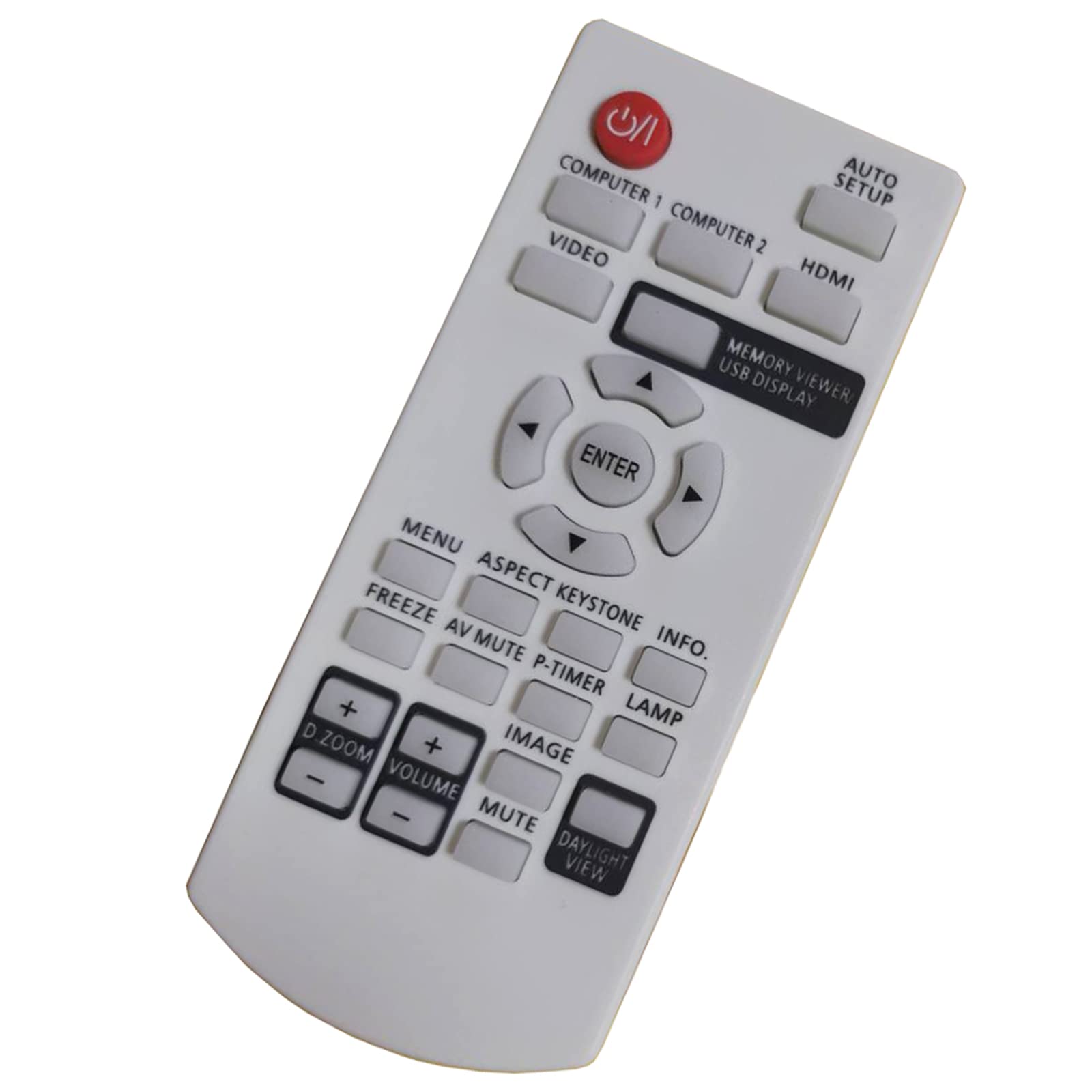 Replacement Remote N2QAYA000110 Fit for Panasonic LCD Projector PT-LB280U PT-LB280E PT-LB300U PT-LB303U PT-LB330U T-LB360U PT-LW280 PT-LW280E PT-LW280U PT-LW330 PT-LW330E PT-LW330U PT-LW330 PT-LW280
