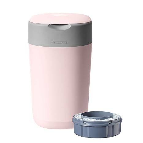 Tommee Tippee Twist and Click Advanced Nappy Disposal Sangenic Tec Bin, Pink