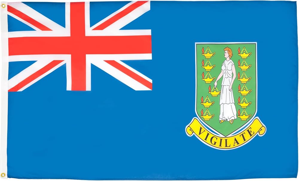AZ FLAG British Virgin Islands Flag 2x3 ft 100D Polyester with Grommets