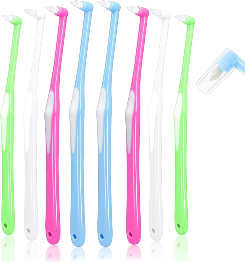 Sularpek 8 Pcs Interspace Toothbrushes for Sensitive Gums Deep Cleaning