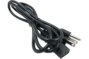 DONSIQIZZ Pellet Smoker Grill Power Cord Kit Replacement Part Compatible with Traeger Ironwood 650 & 885, Pro Series 575 & 780, Timberline 1300 & 850, 6 Feet，Black