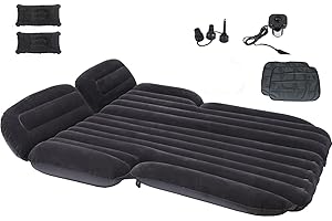 Onirii Inflatable SUV Air Mattress Bed Thickened Car Camping Air Mattress Blow Up Bed,Truck Bed Mattress,Portable Car Travel Mattress,Car Sleeping Mattress Bed for Universal SUV
