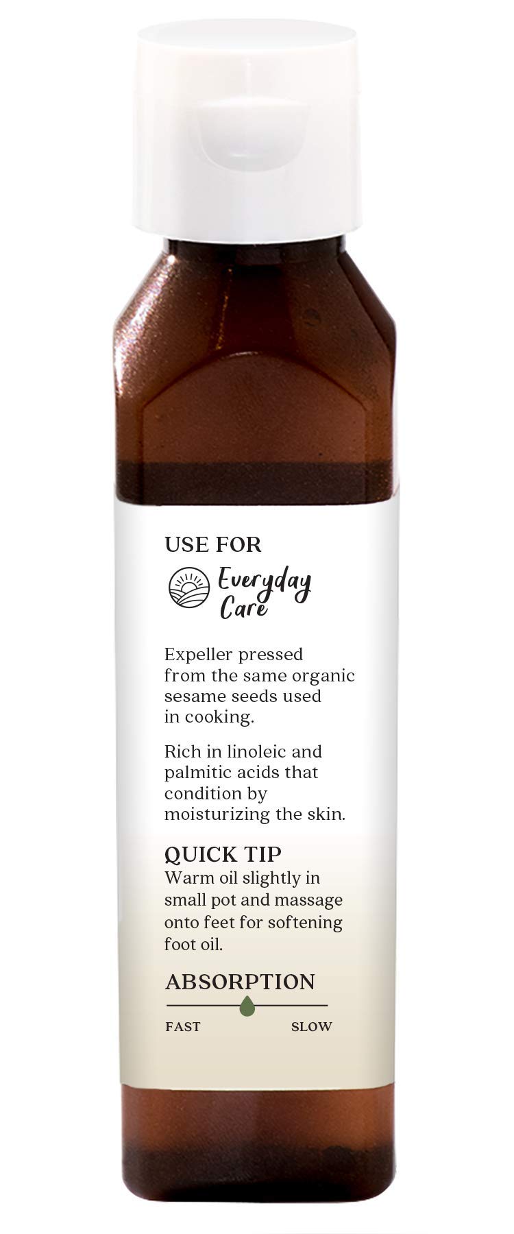 Aura Cacia Organic Skin Care Oil, Protecting Sesame, 4 Fluid Ounce