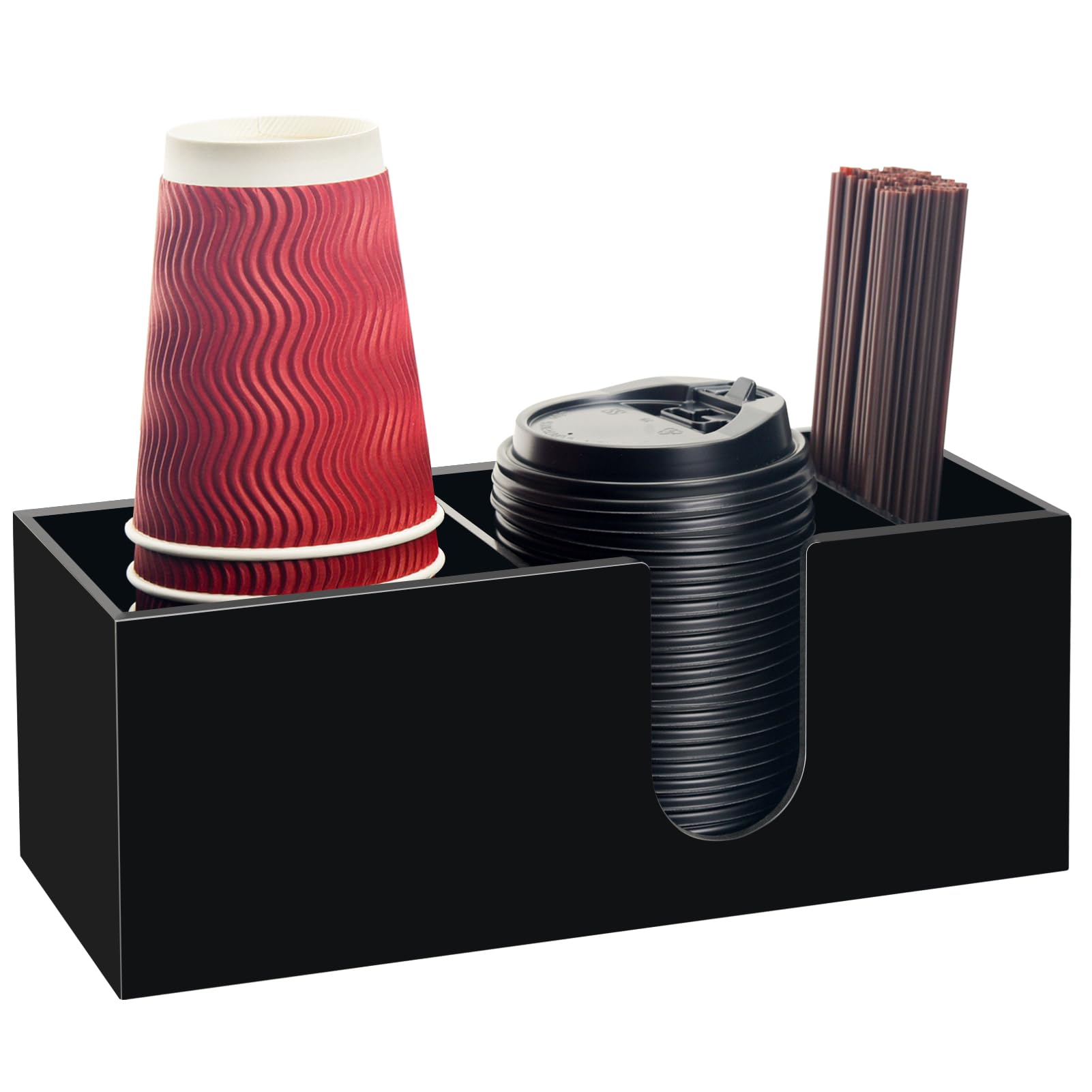 Photo 1 of ***SEE CLERK COMMENTS*** Beitiny Coffee Cup Holder for Countertop, Acrylic Coffee Bar Accessories and Organizer, Black Coffee Station Organizer Farmhouse Table Decor