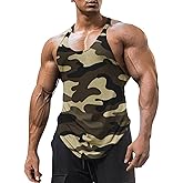 FITMENS Mens Stringer Tank Tops Y-Back Bodybuilding Sleeveless Gym Muscle Workout Shirts