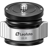 Leofoto Mini Leveling Half-Ball Base, 10-Degree Adjustment, CNC Aluminum,