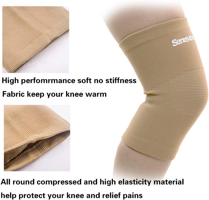 Senston 1 Piece Breathable Knee Support Sports Fitness Elastic Medical Use Arthritis Strains Injury Unisex Knee Sleeve - Image 3