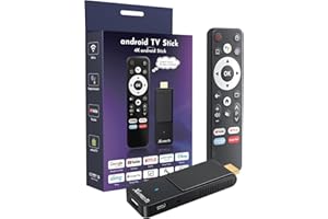 Android TV Stick 14.0, 2026 4K TV Stick 2GB RAM 16GB ROM Ultra HD RK3518 CPU Supports 2.4G/5G Wi-Fi Bluetooth 5.0 USB HDR10 S