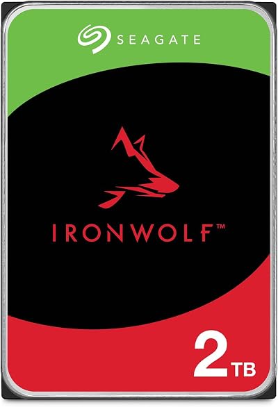 Seagate IronWolf 2TB NAS HDD CMR 3.5 Inch SATA 6GB/s 5900 RPM 256MB Cache