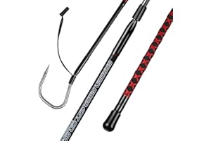 FISHAPPY Fishing Gaff Saltwater Fish Gaff with S316 Stainless Steel Fishing Hook Carbon Fiber Fishing Gaff