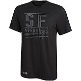 Outerstuff NFL Men's Covert Grey On Black Short Sleeve Performance T-Shirt