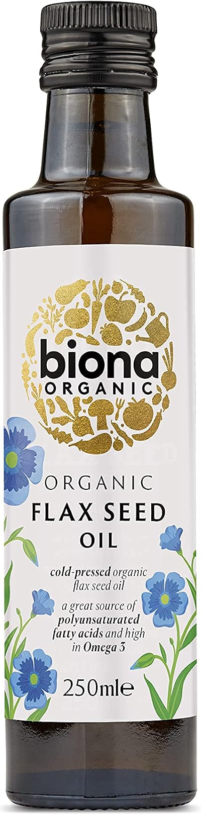 Biona Organic Flax Seed Oil 250ml Cold Pressed Linseed Oil